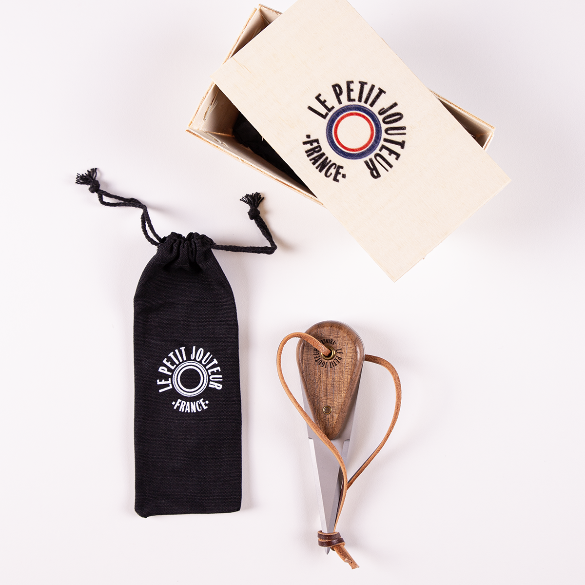 Couteau à huîtres avec manche en bois de noyer