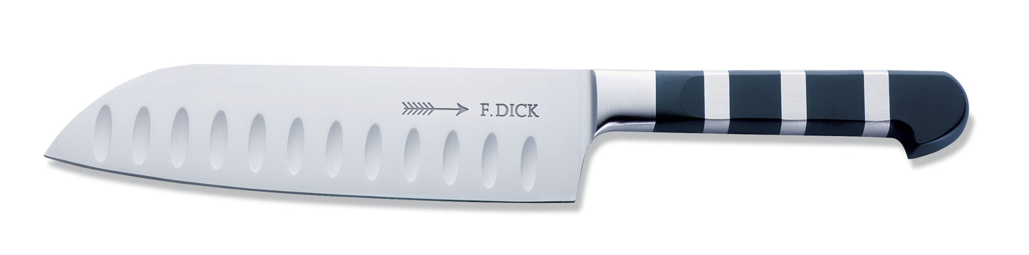 Couteau Santoku à lame alvéolée