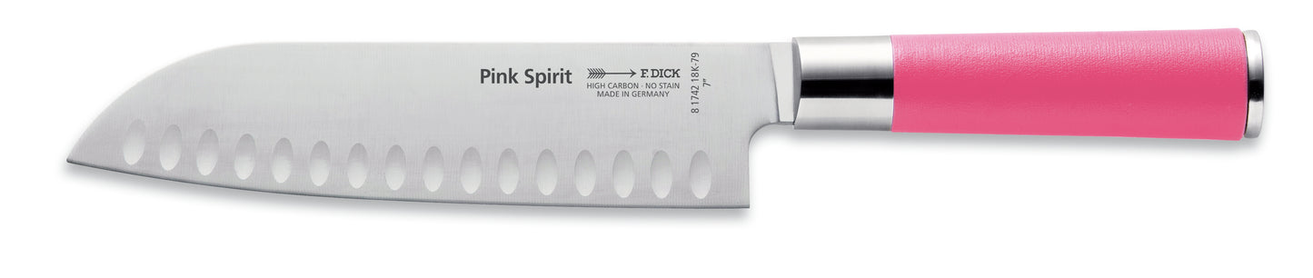 Couteau Santoku à lame alvéolée