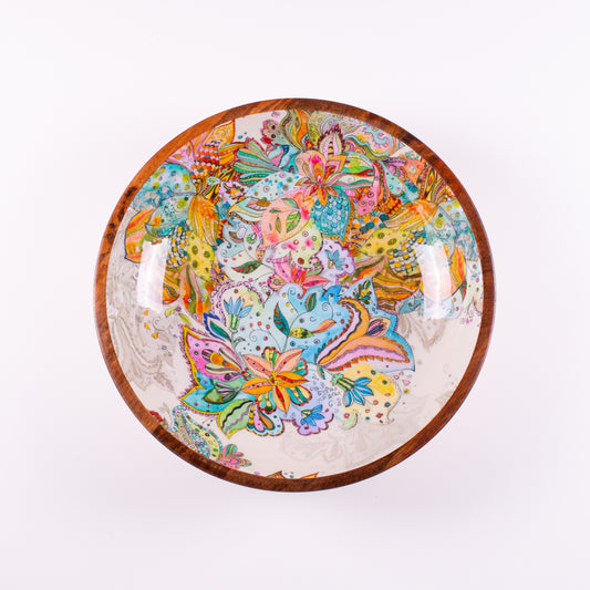 Salad bowl en bois de manguier Multicolor - Grand modèle - ByRoom Scandinavian Living