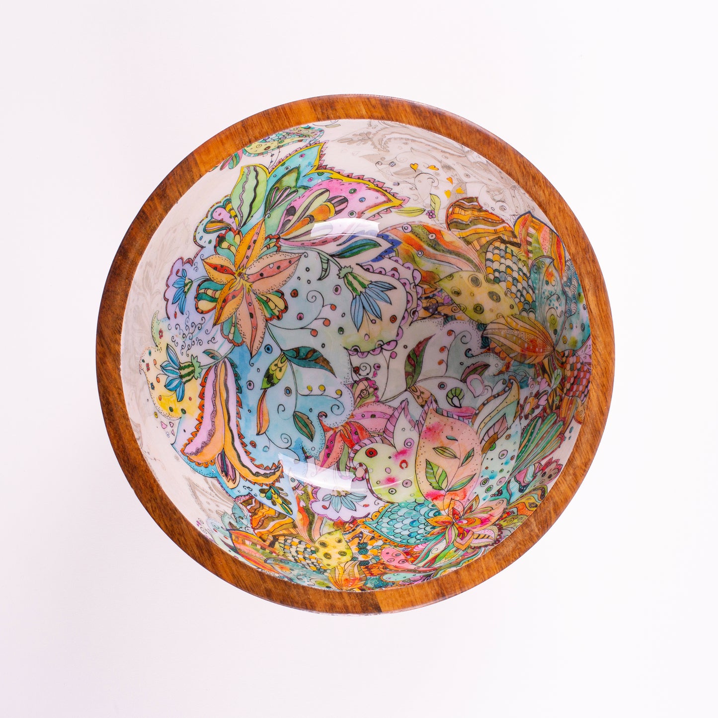 Salad bowl en bois de manguier Multicolor – Moyen modèle – ByRoom Scandinavian Living