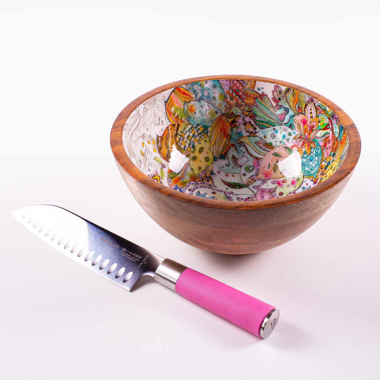 Salad bowl en bois de manguier Multicolor – Moyen modèle – ByRoom Scandinavian Living