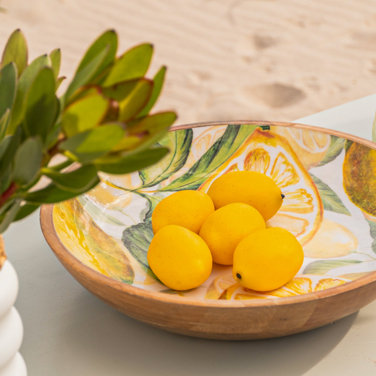 Salad bowl en bois de manguier Multicolor - Grand modèle - ByRoom Scandinavian Living