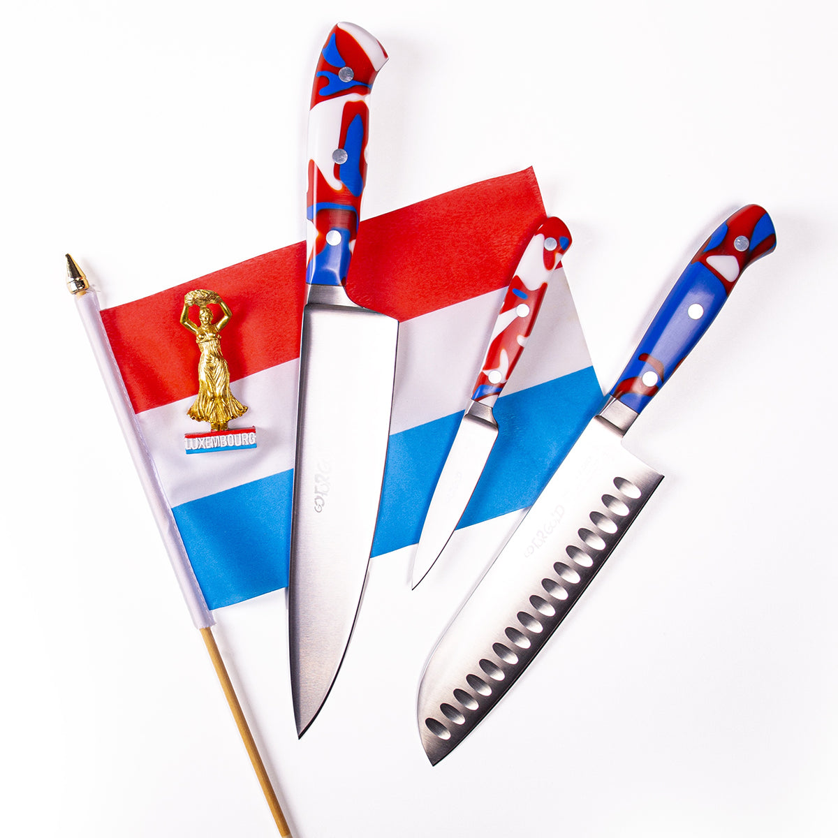 Couteau Santoku à lame alvéolée Premier Plus Edition Luxembourg