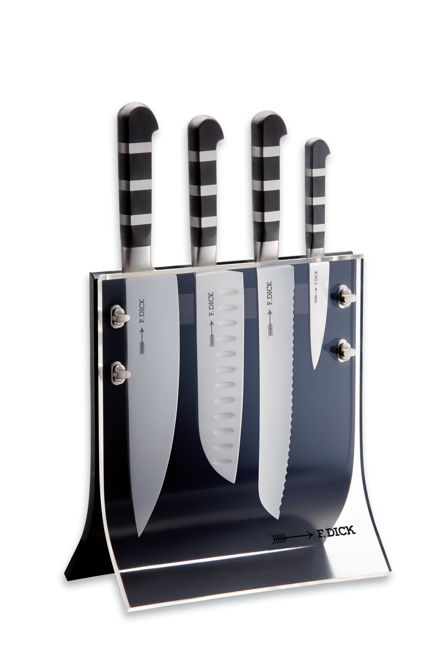 Set de 4 couteaux + bloc en acrylique